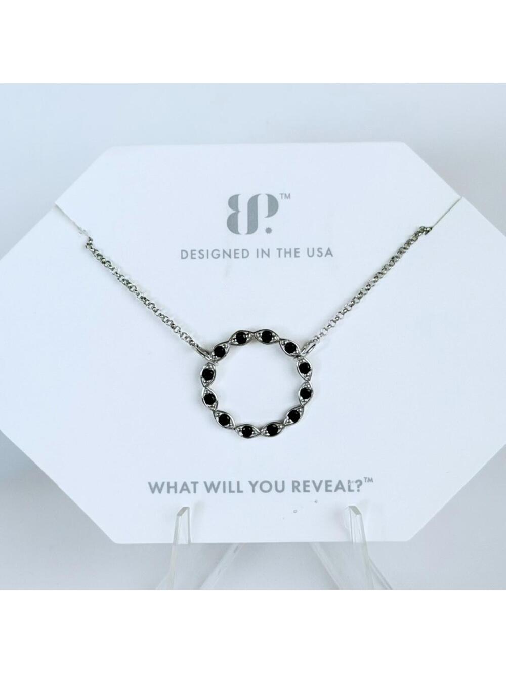 Bomb Party Necklace “Not Like The Rest” Black Onyx On .925 Solid Sterling Silver